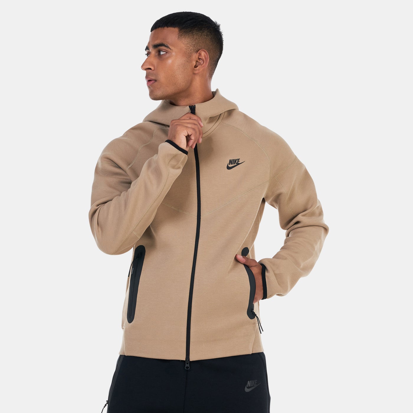 nike tech fleece tan