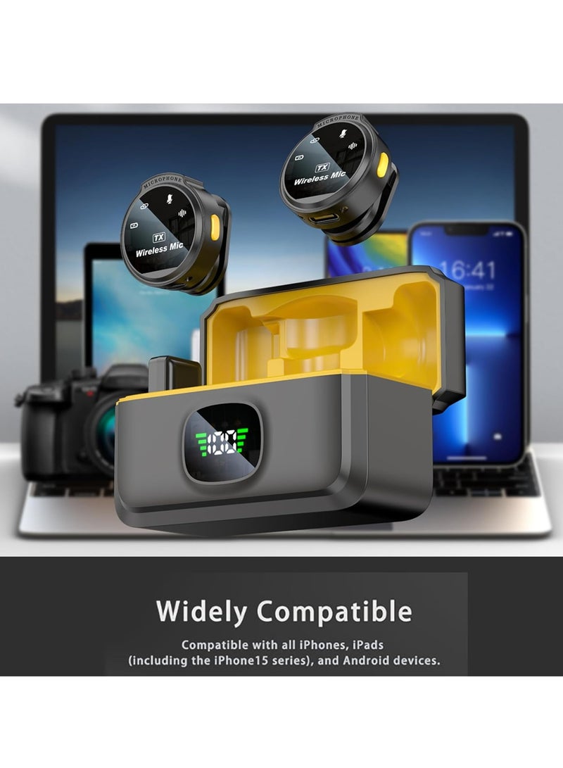 Wireless Lavalier Microphone for iPhone/Android/Camera/PC/Laptop, Professional USB C Wireless Lapel Mic Included Noise Reduction, 48H Battery for Vlog, Video Recording, Live Streaming - Image 3