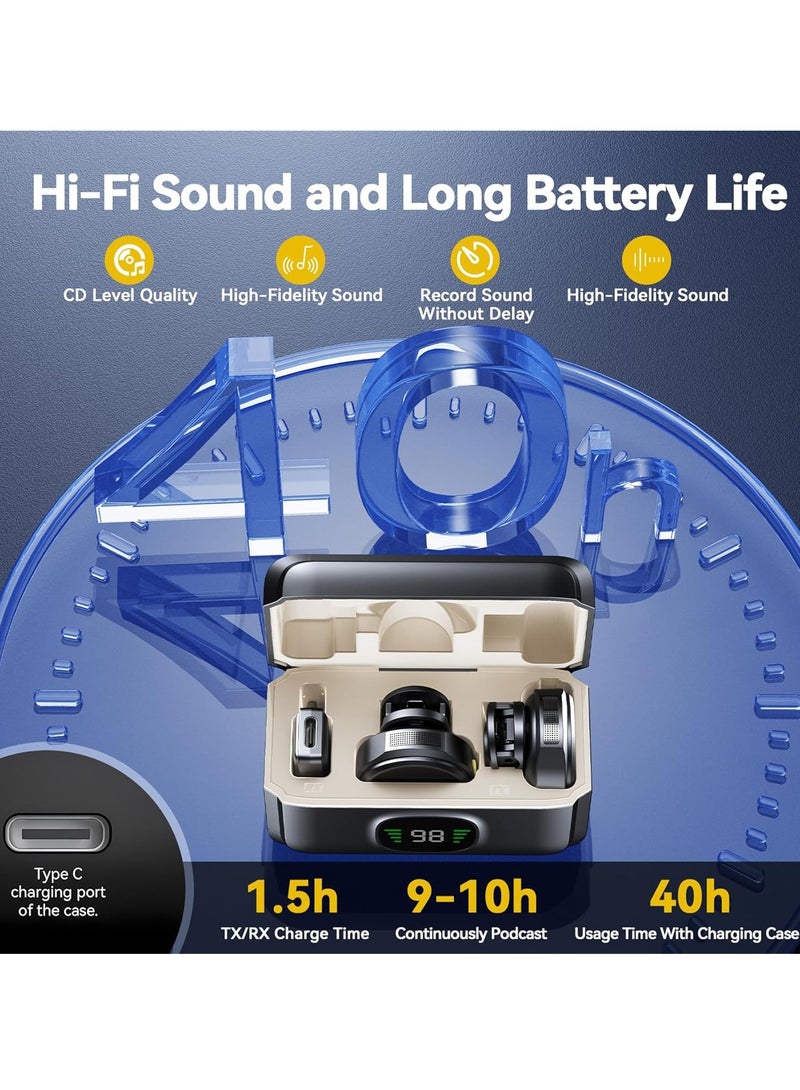 Wireless Lavalier Microphone for iPhone/Android/Camera/PC/Laptop, Professional USB C Wireless Lapel Mic Included Noise Reduction, 48H Battery for Vlog, Video Recording, Live Streaming - Image 5