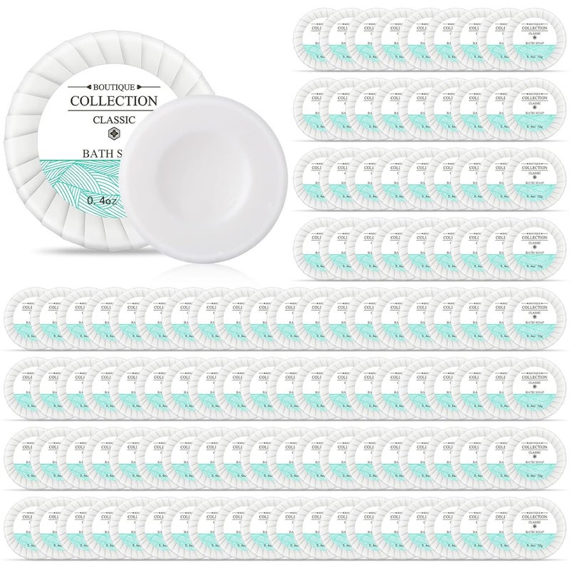 Demissle 500 Pcs Mini Soap Bars 04 oz Small Round Coin Size Hotel Soap Bars Bulk Individually Wrapped Hand Travel Soap Guest Bathroom Toiletries for Party Favors Motel Body Cleansing - Image 1