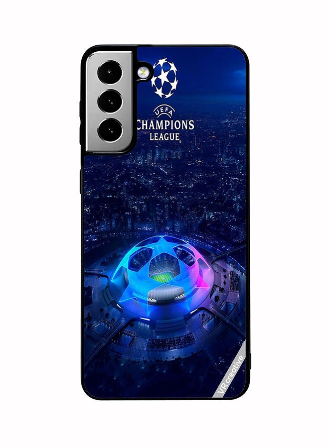 VR CREATIVE Protective Case Cover For Samsung Galaxy S21 FE 5G Uefa Champion League Design Multicolour - Image 1