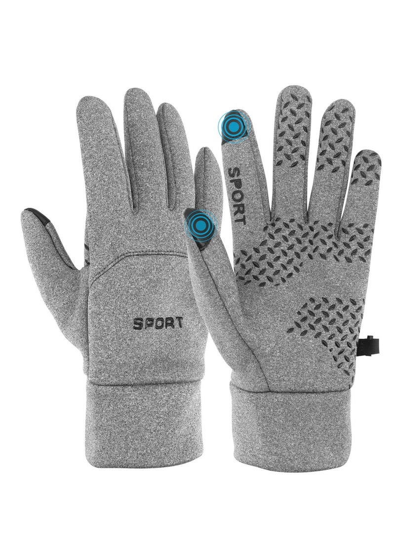 Excefore Winter Cycling Gloves Men Women,  Anti Slip Touchscreen Padded, Bike Glove Water Resistant Windproof Warm Anti-Slip for Running,  Biking, Workout, Hiking Camping, Skiing Sports  - Image 1