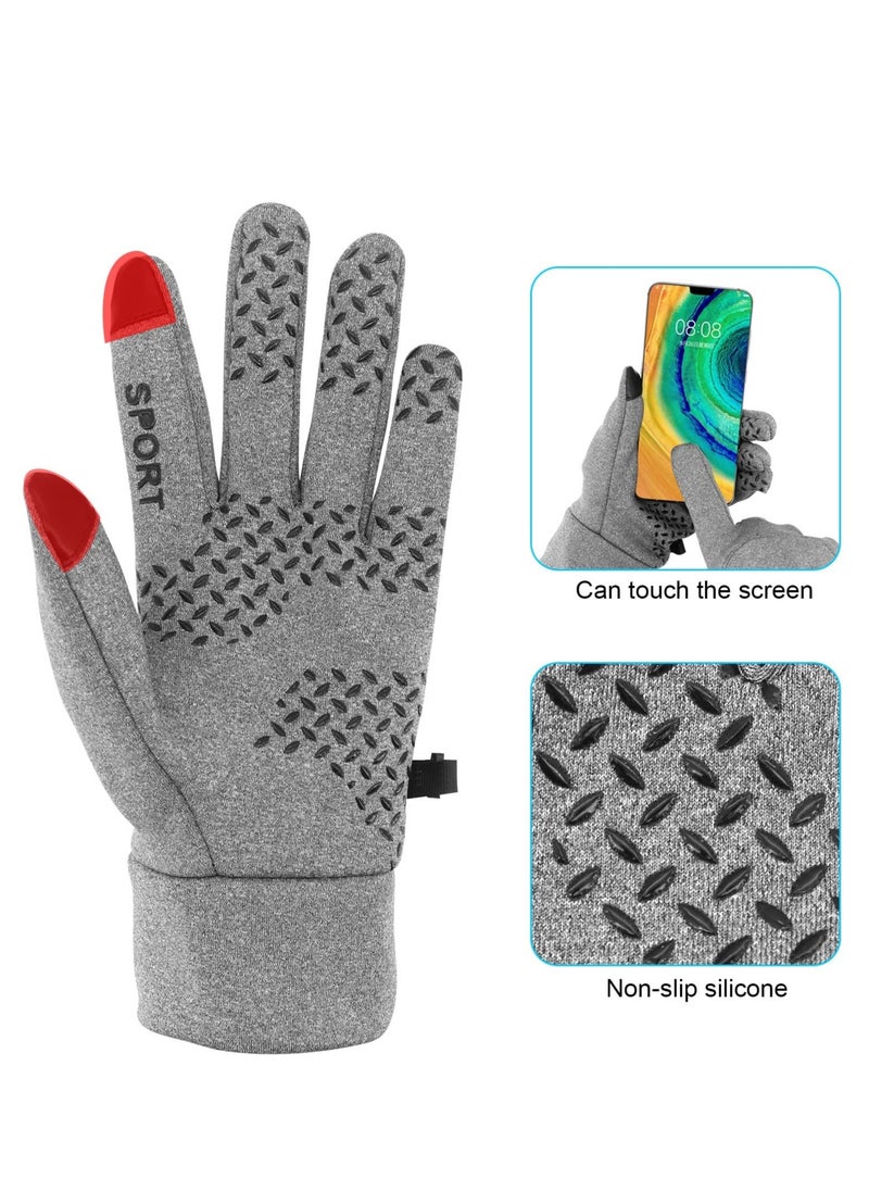 Excefore Winter Cycling Gloves Men Women,  Anti Slip Touchscreen Padded, Bike Glove Water Resistant Windproof Warm Anti-Slip for Running,  Biking, Workout, Hiking Camping, Skiing Sports  - Image 2