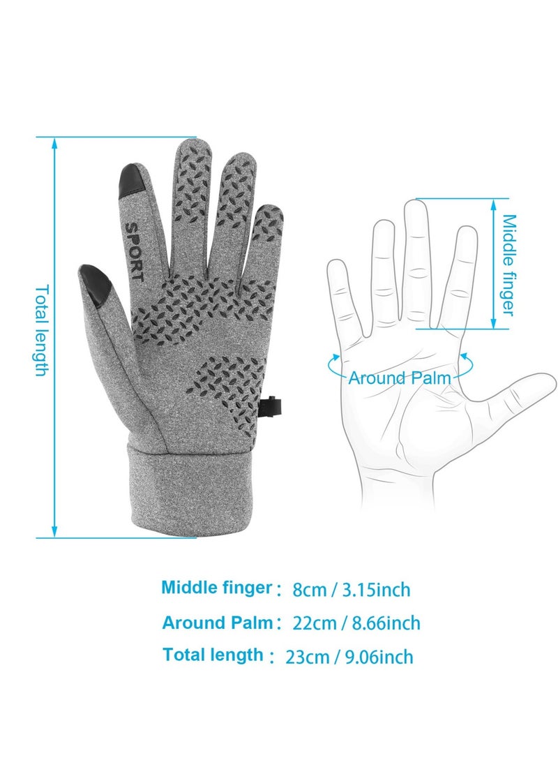 Excefore Winter Cycling Gloves Men Women,  Anti Slip Touchscreen Padded, Bike Glove Water Resistant Windproof Warm Anti-Slip for Running,  Biking, Workout, Hiking Camping, Skiing Sports  - Image 3