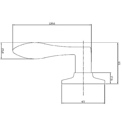 Design House 726992 Stratford Left-Hand Dummy Door Lever Oil Rubbed Bronze - Image 2