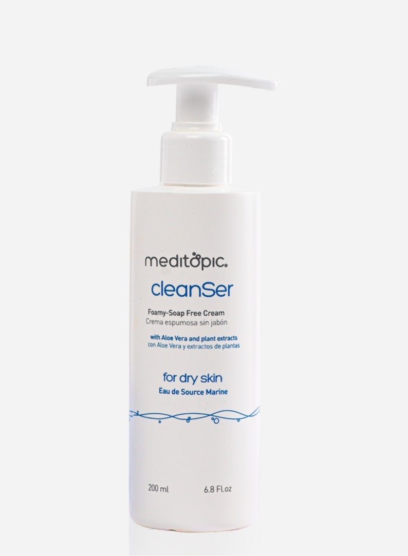 ميديتوبيك غسول  رغوي  خالي من مكونات الصابون   للبشرة الجافة 200 مل - Image 2