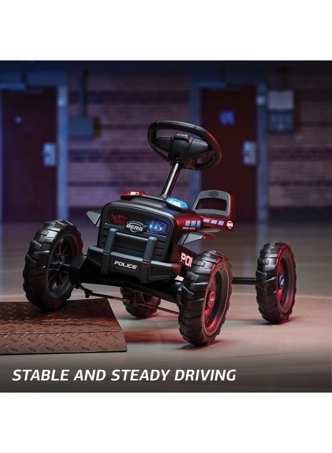 BERG Pedal Kart Buzzy Police Pedal Go Kart, Kids Ride On Toys | Pedal Cars for Kids 2-5 | Outdoor Toys Go Cart for Boys & Girls | Safe 4-Wheel Stability, EVA Tires - Image 3