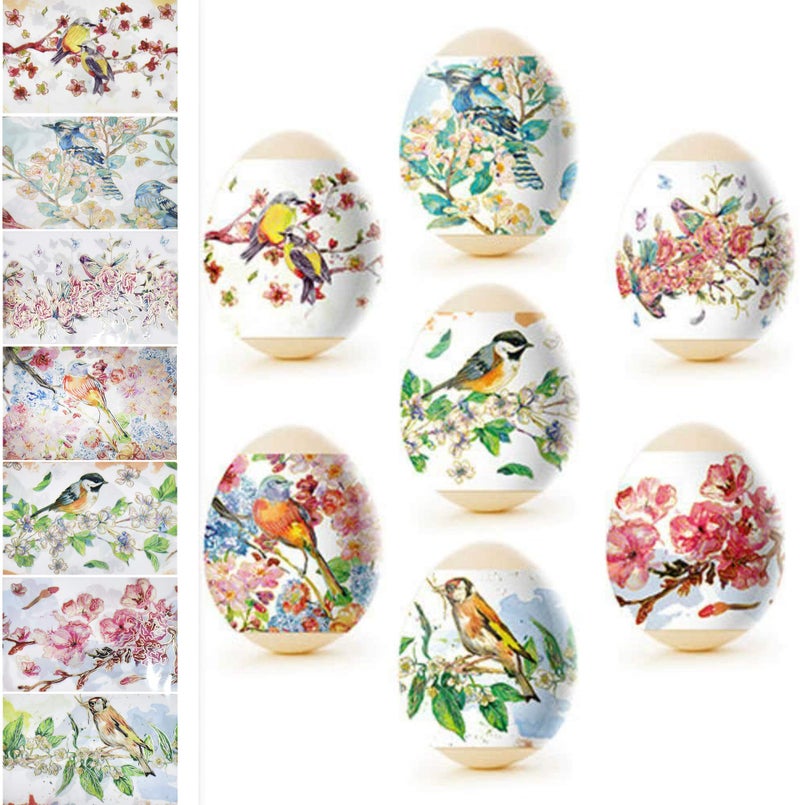 Diximus Ukrainian Easter Egg Wraps – Pysanka Egg Pysanky Supplies - Thermo Heat Shrink Sleeves - Easter Egg Decorating Kit - for 7 Easter Eggs - Watercolor - Image 4