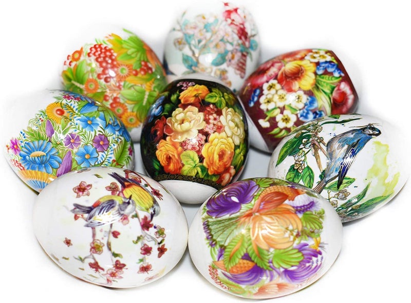 Diximus Ukrainian Easter Egg Wraps – Pysanka Egg Pysanky Supplies - Thermo Heat Shrink Sleeves - Easter Egg Decorating Kit - for 7 Easter Eggs - Watercolor - Image 3