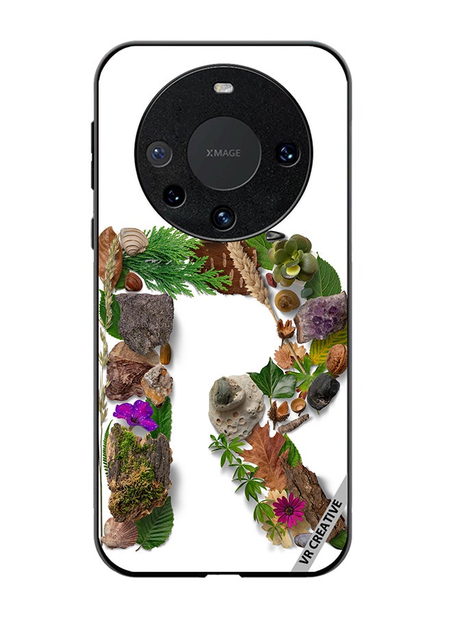 VR CREATIVE Protective Case Cover For Huawei Mate 60 Pro Alphabet R Design Multicolour - Image 1