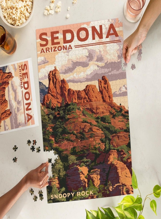 Lantern Press "Lantern Press Sedona, Arizona, Snoopy Rock, 1000 Piece Jigsaw Puzzle for Adults, Made in USA with Reference Poster" - Image 2