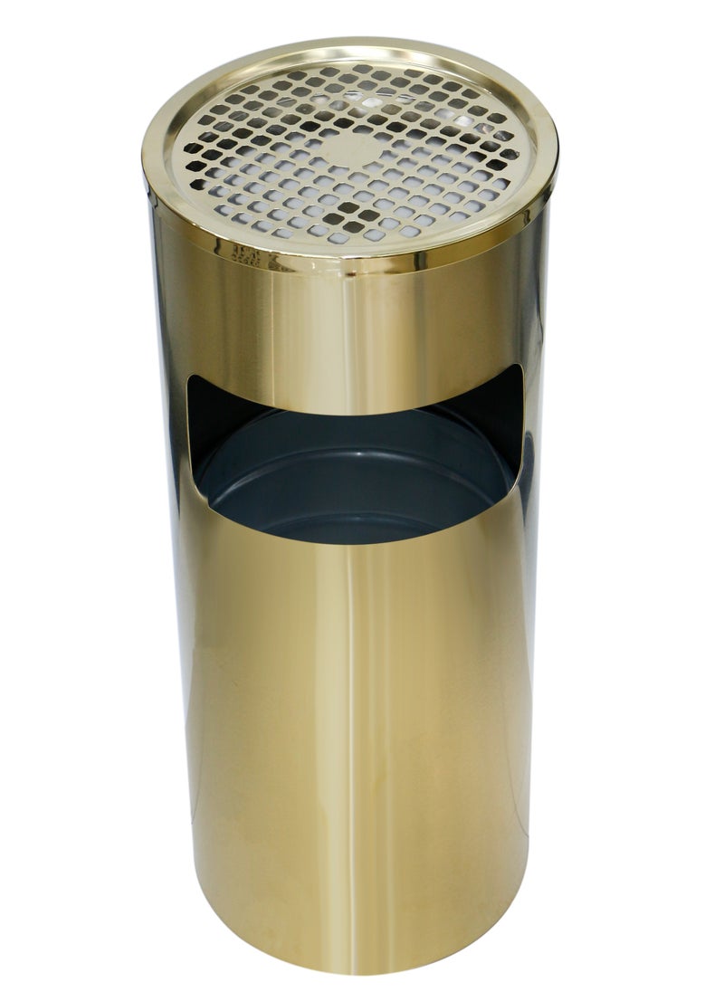 Grace Stainless Steel 30L Ashtray Bin Indoor & Outdoor Ashtray Stand Commercial Lobby Standing Ashtray Bin - Gold - pzsku/Z68D094448F43BB541B1DZ/45/_/1716627864/fabfb799-cf1c-4c62-9002-94b7b83754a6