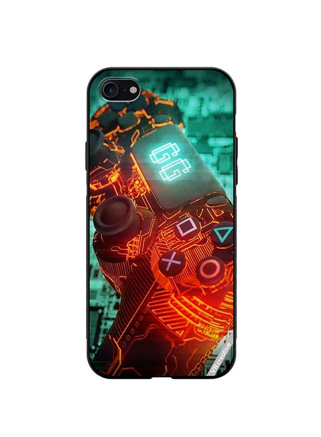VR CREATIVE Protective Case Cover For Apple iPhone 7/8/SE 2020 Ps4 Controller Design Multicolour - Image 1