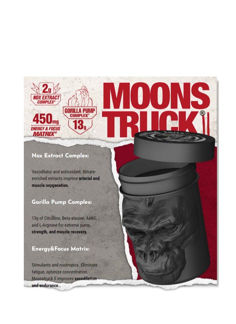 zoomad labs - Zoomad Labs Moonstruck II - Pre-Workout Powder, Energy, Strength & Power Boost with 13g Nitric Oxide, 450mg Focus Complex, Devil Cherry Flavor, 30 Servings - Image 1