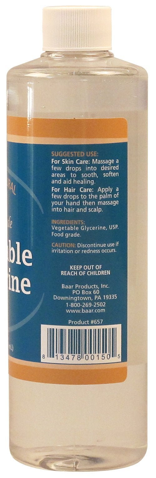 baar Vegetable Glycerine - Food Grade - USP - 16 fl. oz - Image 3