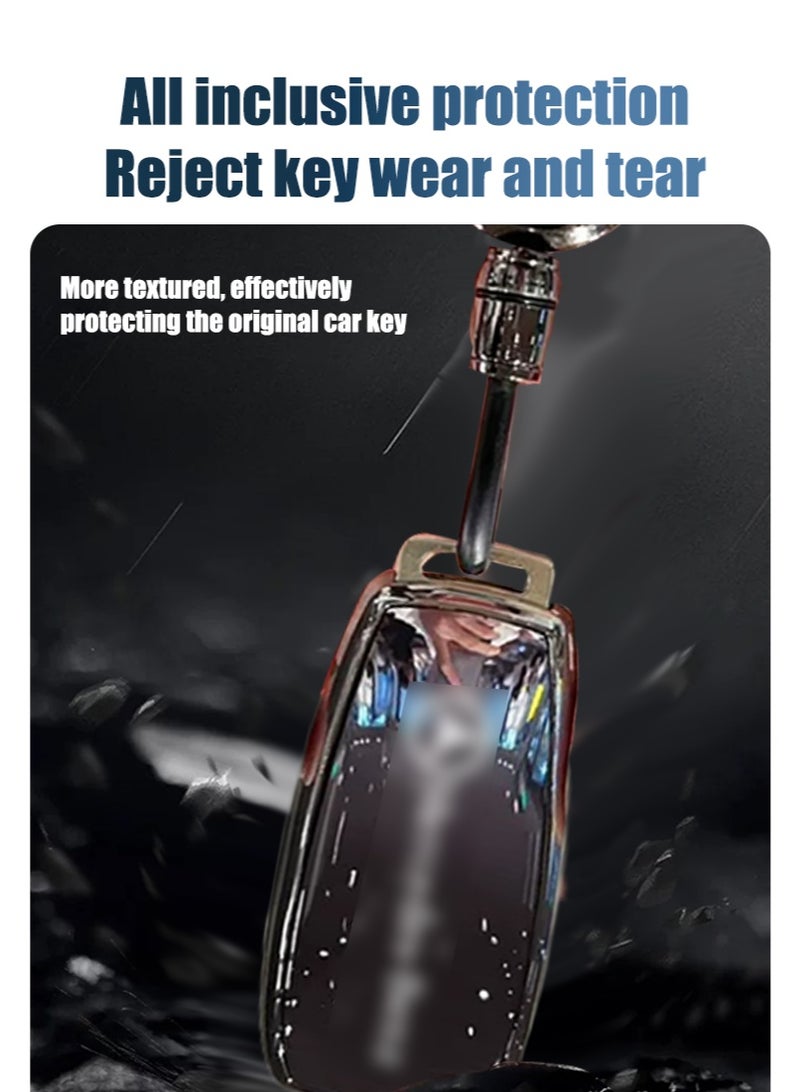 Car key protector, suitable for new Mercedes-Benz car keys, perfectly wraps the car keys, completely protects the car keys, is wear-resistant, simple and elegant, fashionable and beautiful. - Image 2