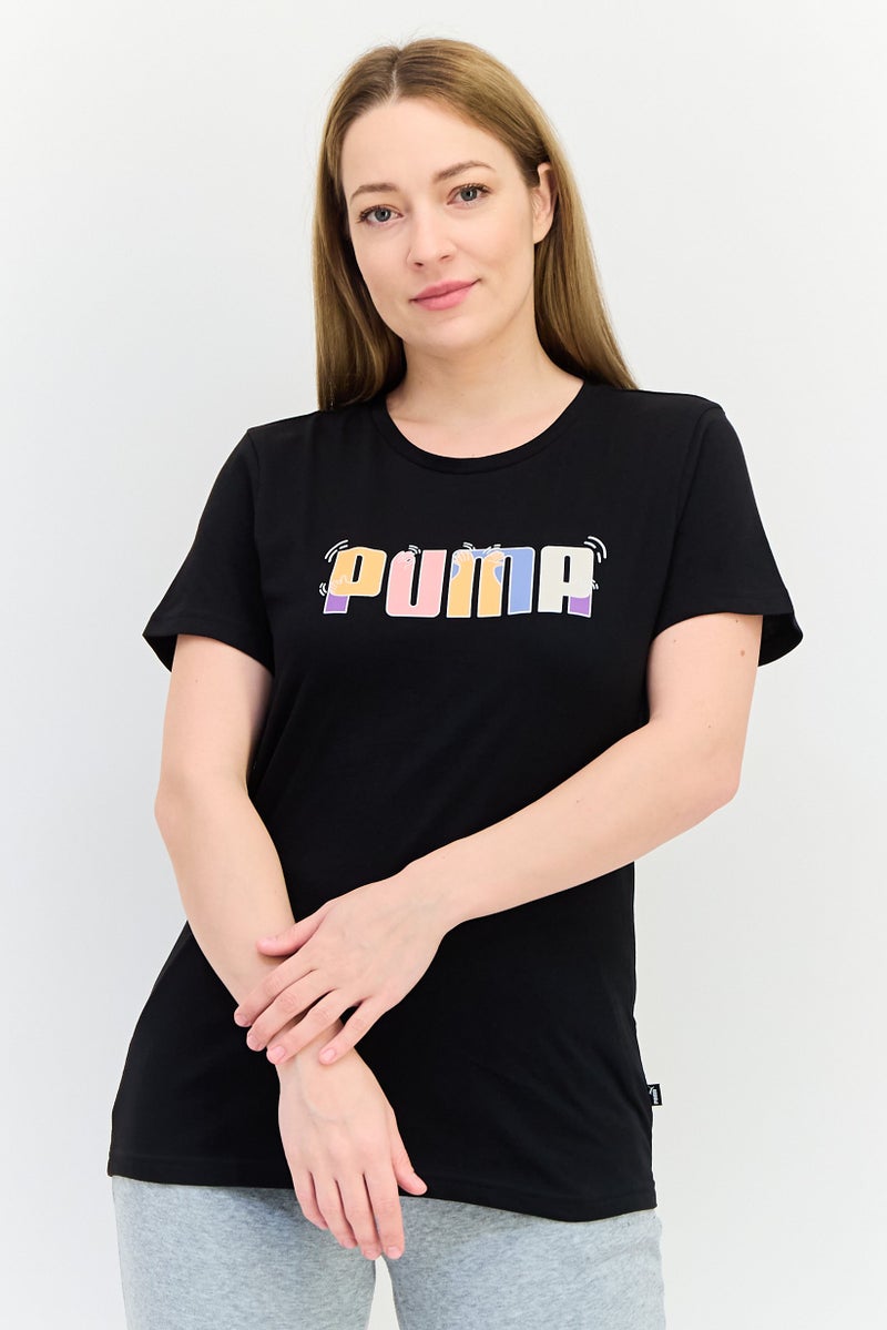 PUMA Women Sportswear Fit Short Sleeve Outdoor T-shirt, Black - Image 1