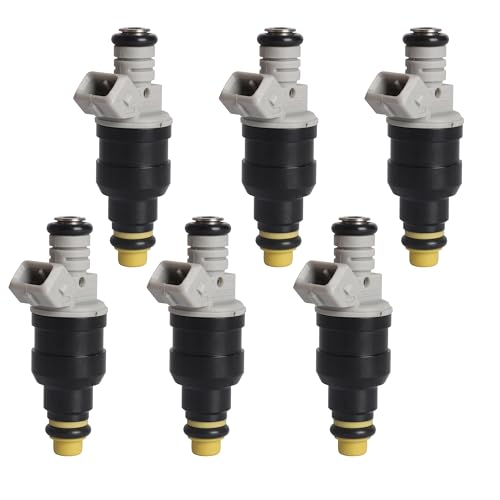 Riyhch Engine Fuel Injector Set, 6 PCS Fuel Injectors Fit for Ford F-150 F-250 F-350, for Ford Mustang for Taurus, for Mazda, for Lincoln, for Mercury V6 2.9 3.0 3.8 4.9 L Replace FJ712, FJ690, FJ712T - Image 1