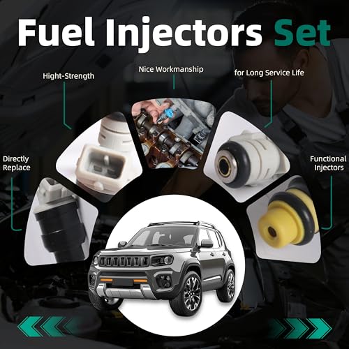 Riyhch Engine Fuel Injector Set, 6 PCS Fuel Injectors Fit for Ford F-150 F-250 F-350, for Ford Mustang for Taurus, for Mazda, for Lincoln, for Mercury V6 2.9 3.0 3.8 4.9 L Replace FJ712, FJ690, FJ712T - Image 5