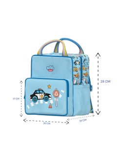 Doodle Kiddo Cars & Trucks Lunch Bag Backpack for Kids | Insulated & Durable | Perfect for School & Travel  - Image 2