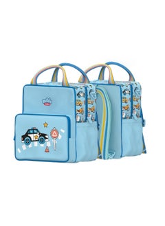 Doodle Kiddo Cars & Trucks Lunch Bag Backpack for Kids | Insulated & Durable | Perfect for School & Travel  - Image 3