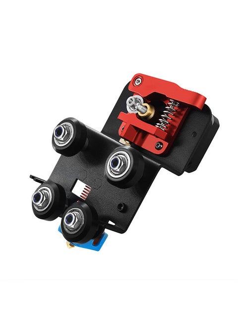 Upgrade Short-Stroke Extrusion Kit with Hot End Print Head Motor Back Support Plate with Pulley Extruding Backplate Compatible with Ender-3 / Ender-3 S /CR 10 3D Printers