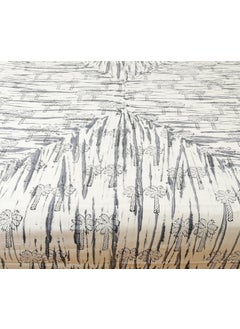 Handicraft-Palace HandicraftPalace Cotton King Bed Cover Bedspread Hand Block Gray Tree Printed Bedding Bed Sheet 105 X 90 Inch  - Image 3