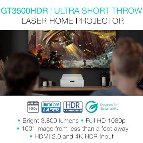 Optoma GT3500HDR 1080p Full HD Home Laser Projector - Image 3