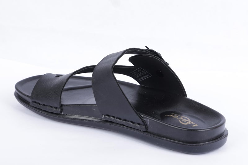 Lancer LUXE-1BLK Black Double Density Soft Cushion Slippers, 6 - Image 3