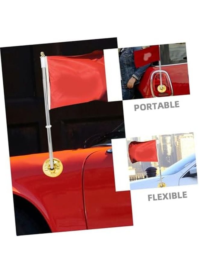 Golden Flag Pole Suction Cup Base Holder For Car Truck RV Outdoor Events - Image 4