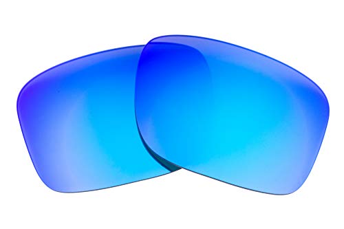 LenzFlip Polarized Replacement Lenses for Oakley Holbrook OO9102 Sunglasses - Crafted in USA - Grey Polarized with Blue Mirror - Image 1