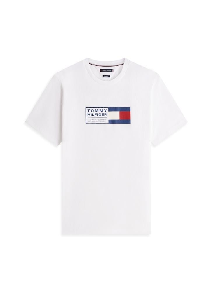 TOMMY HILFIGER Logo Jersey Crew Neck T-Shirt - Image 5