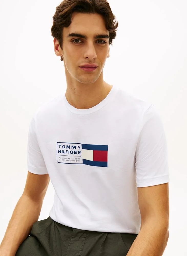 TOMMY HILFIGER  Logo Jersey Crew Neck T-Shirt for Men | Best Price UAE