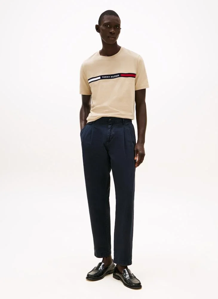 TOMMY HILFIGER Regular Fit T-Shirt With Logo Panel