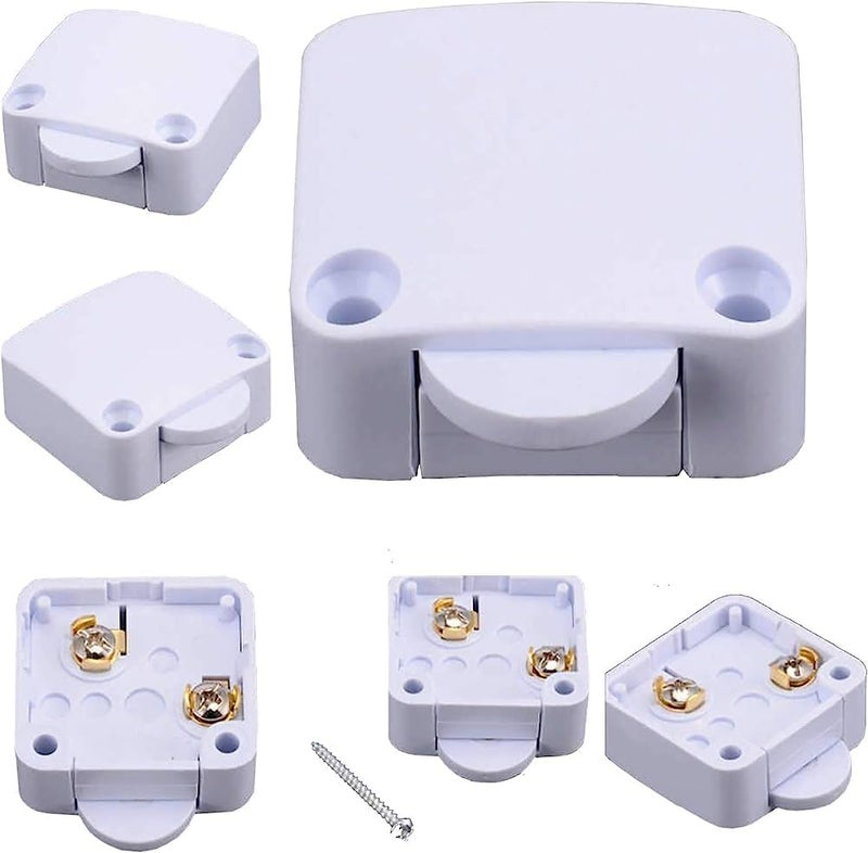 SEER seer Wardrobe Door Plastic Auto Switch Self Resetting Wardrobe Cupboard Sliding Switch Door Switch ONOFF Light Control 10  - Image 2