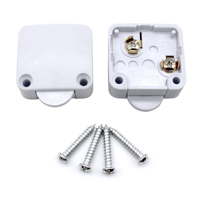 SEER seer Wardrobe Door Plastic Auto Switch Self Resetting Wardrobe Cupboard Sliding Switch Door Switch ONOFF Light Control 10  - Image 1