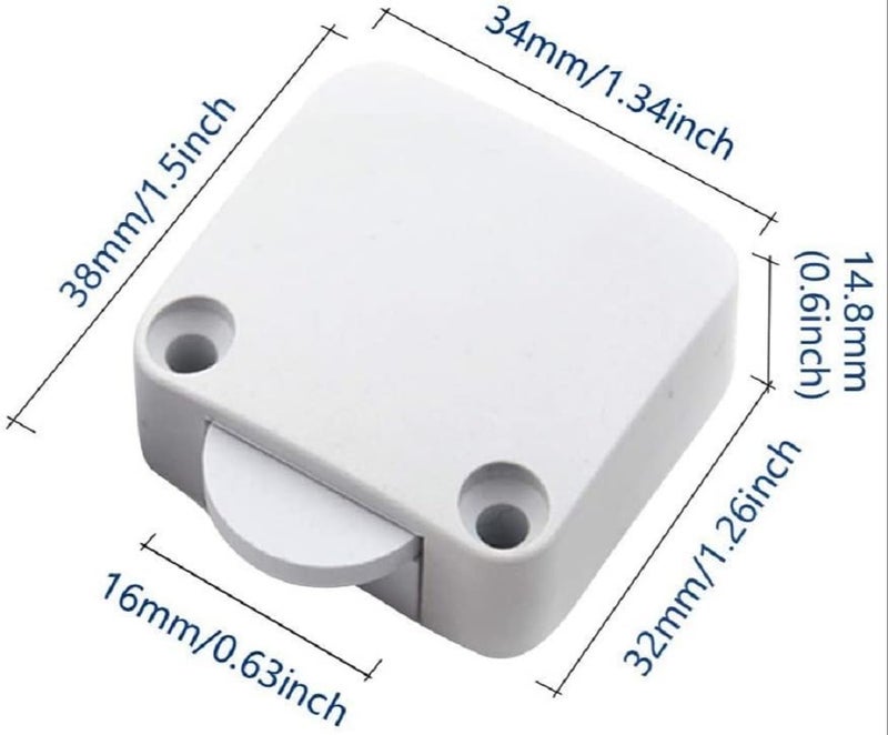 SEER seer Wardrobe Door Plastic Auto Switch Self Resetting Wardrobe Cupboard Sliding Switch Door Switch ONOFF Light Control 10  - Image 4