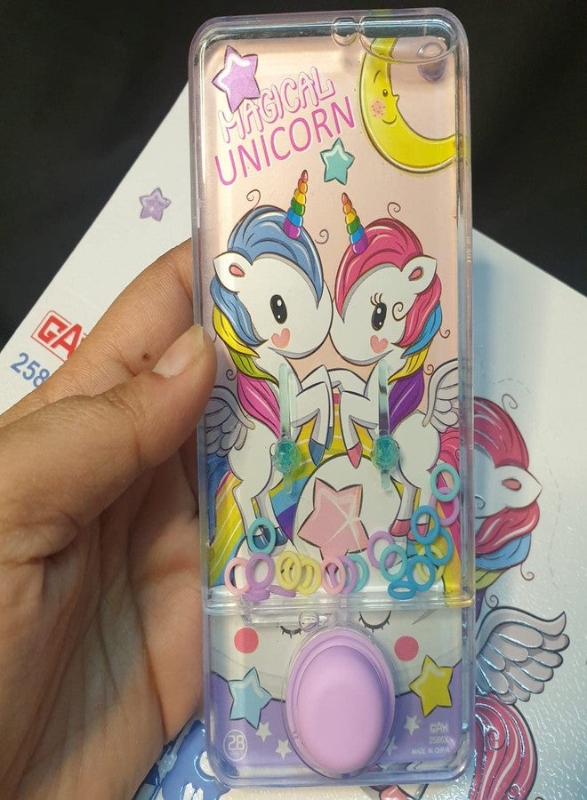 MINtile Handheld Transparent Water Compatible-Game Toy for Kids | Water Ring-Game Console for Boys Girls | Single Button Plastic Toy | Fun Birthday Return Gift | Travel-Friendly Screen-Free - Image 3