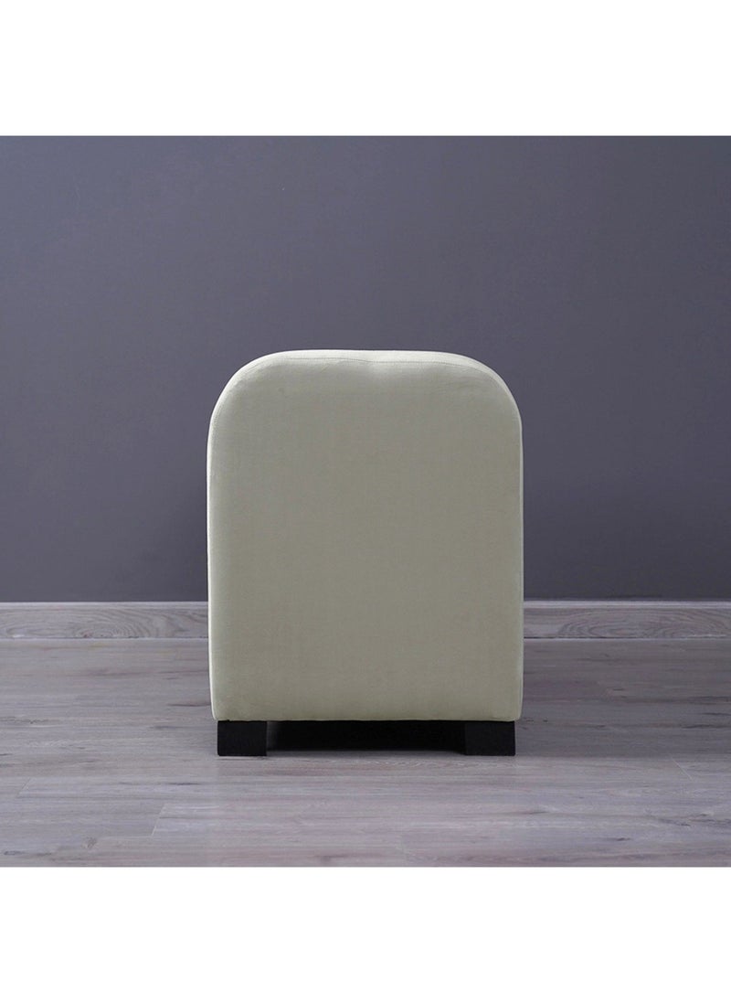 Pan Home Emirates Alpha Bench-Velvet~White  - Image 2