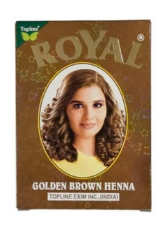 Royal Golden Brown Henna Hair Color 60 g  - Image 1