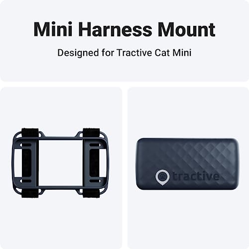 Tractive GPS Cat Mini Tracker Harness Attachment, for Cat Walks with Peace of Mind, Velcro Straps - Image 2