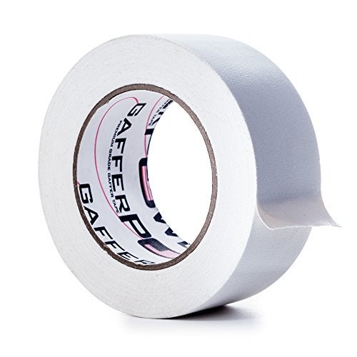 Gaffer Power Real Professional Premium Grade Gaffer Tape Made in The USA - White 2 Inch X 30 Yards - Heavy Duty Gaffer's Tape - Non-Reflective - Multipurpose - Better Than White Duct Tape - Image 1