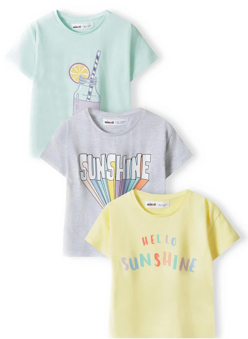 مينوتي Kids Girls 3-Pack T-Shirt