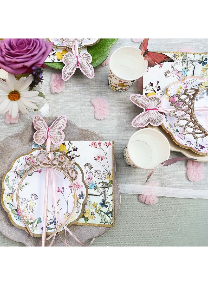Talking Tables Talking Tables Truly Fairy Paper Plate with Fairy Design for a Tea Party or Birthday  Multicolor (1)  - Image 2