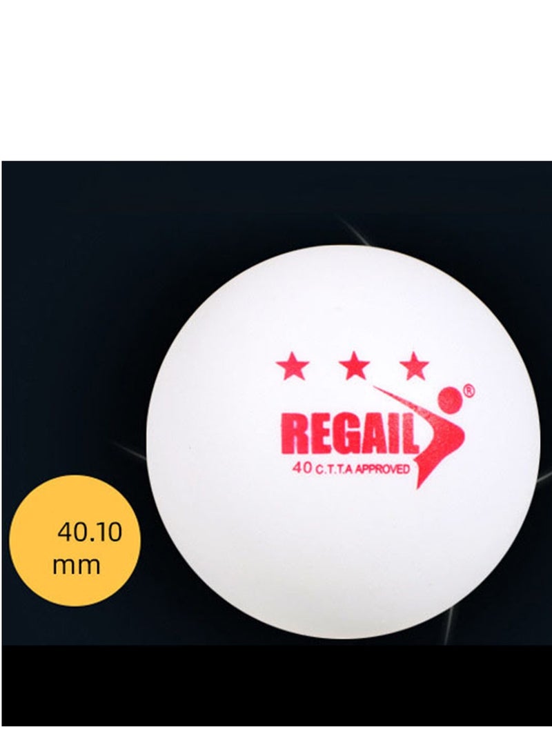 REGAIL - 60-Piece Table Tennis Ball Set in Bucket ,Three Stars Seamless Ping-Pong ,Table Tennis Balls Specially Designed for Training and Competition, Highly Elastic and Durable ,New Material Production - Image 1
