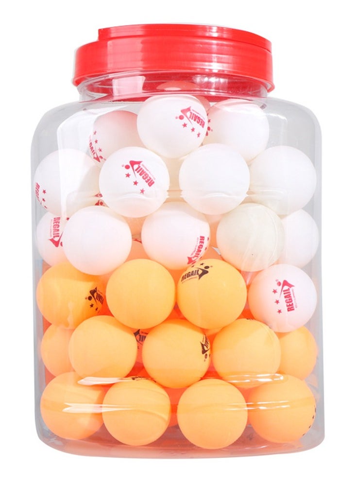 REGAIL - 60-Piece Table Tennis Ball Set in Bucket ,Three Stars Seamless Ping-Pong ,Table Tennis Balls Specially Designed for Training and Competition, Highly Elastic and Durable ,New Material Production - Image 1