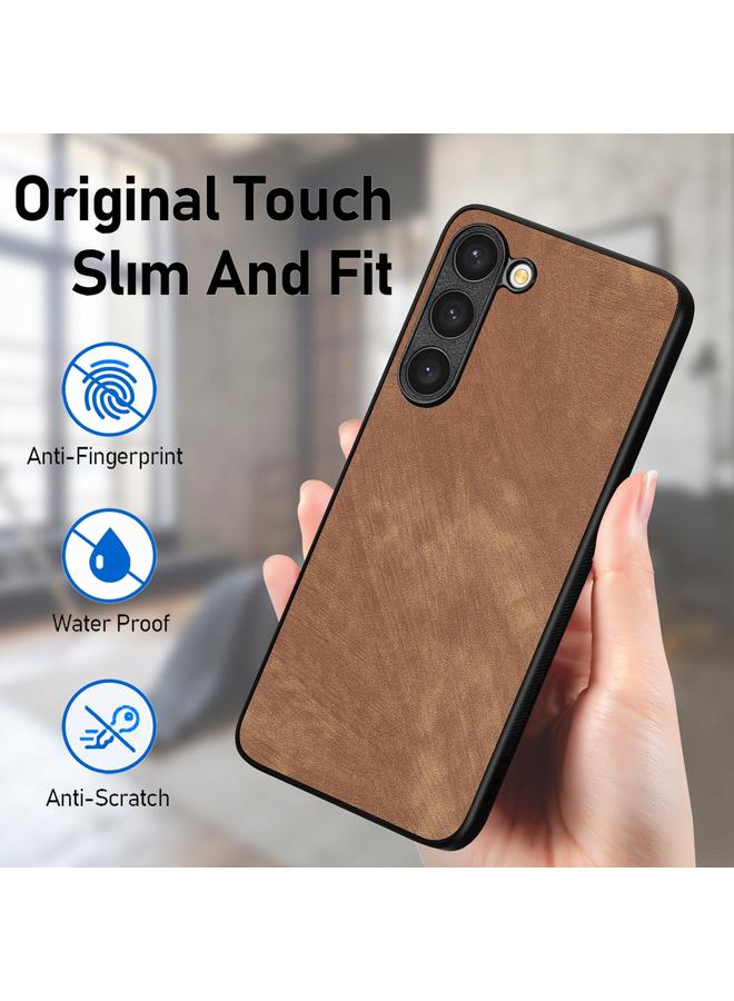 S-TOP Case For Samsung Galaxy S25 5G Vintage Leather PC Back Cover Phone Case - Image 5