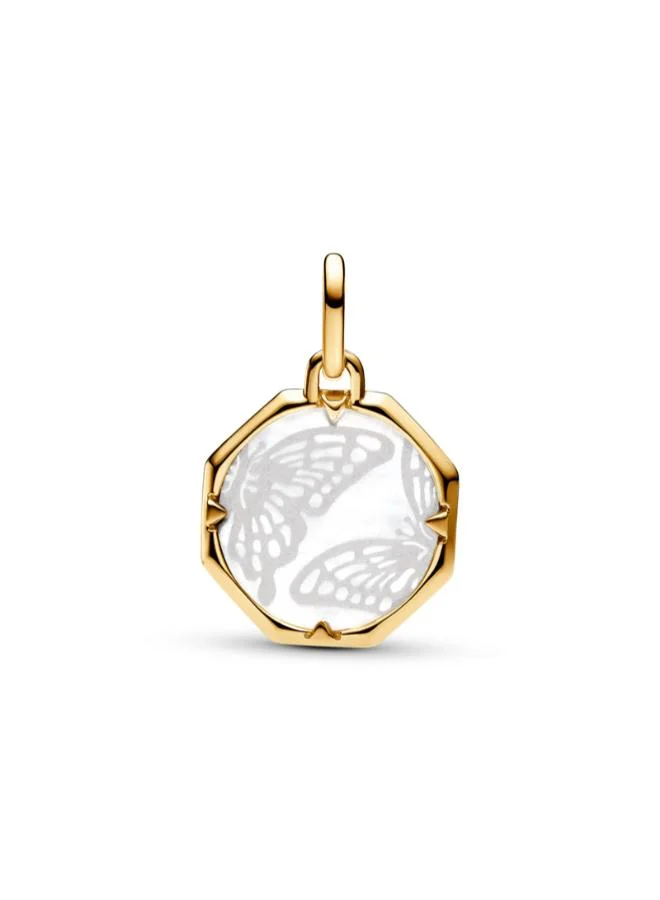 PANDORA Pandora ME Pearlescent Butterfly Medallion Charm