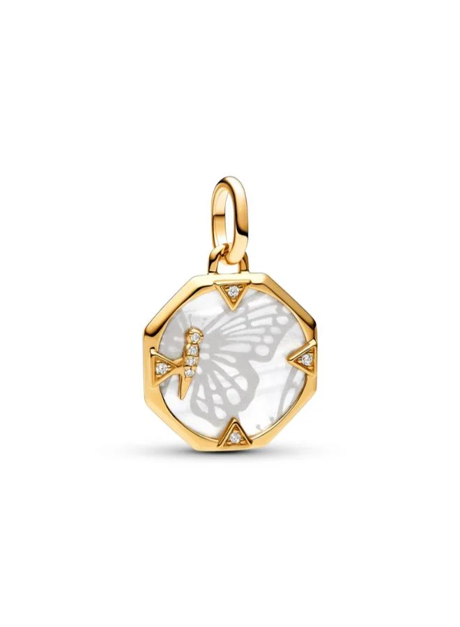 PANDORA Pandora ME Pearlescent Butterfly Medallion Charm