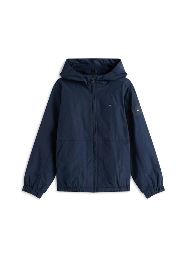 TOMMY HILFIGER Kids Flag Embroidered Windbreaker